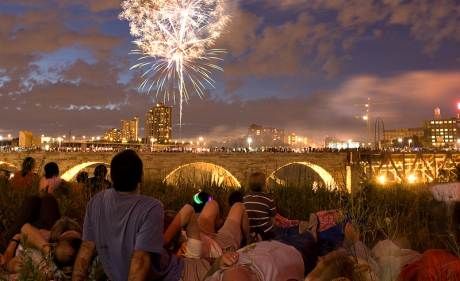Mississippi Riverfront Firework Show